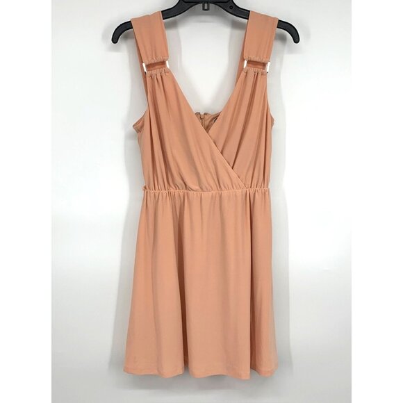 BCBGeneration Dress Pink V Neck Sleeveless Mini Jersey Romantic - Picture 1 of 12